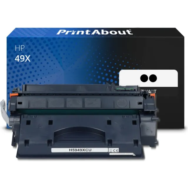 PrintAbout huismerk Toner 49X (Q5949XD) Zwart Multipack 2-pack Hoge capaciteit Geschikt voor HP