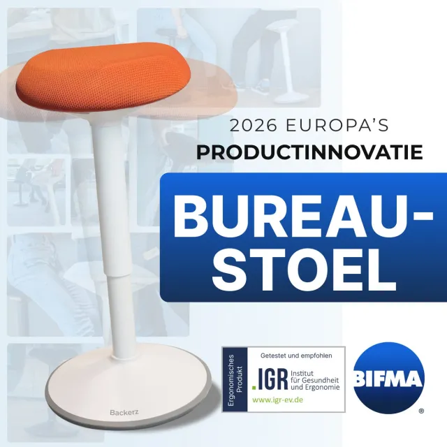 Backerz Wiebelkruk - Ergonomische Wiebel Stoel hoogte 40-60cm - Balanskruk - Zit Sta kruk - Zadelkruk Oranje 4. Oranje