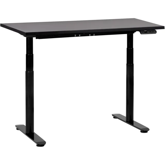 Beliani DESTINAS - Elektrisch Verstelbaar bureau - Zwart - 120 cm - MDF