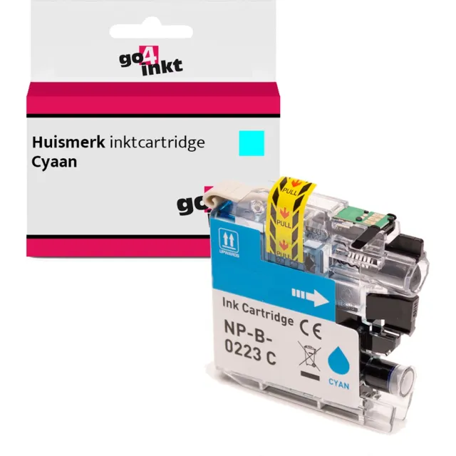 Go4inkt compatible met Brother LC-223 c inkt cartridge cyaan