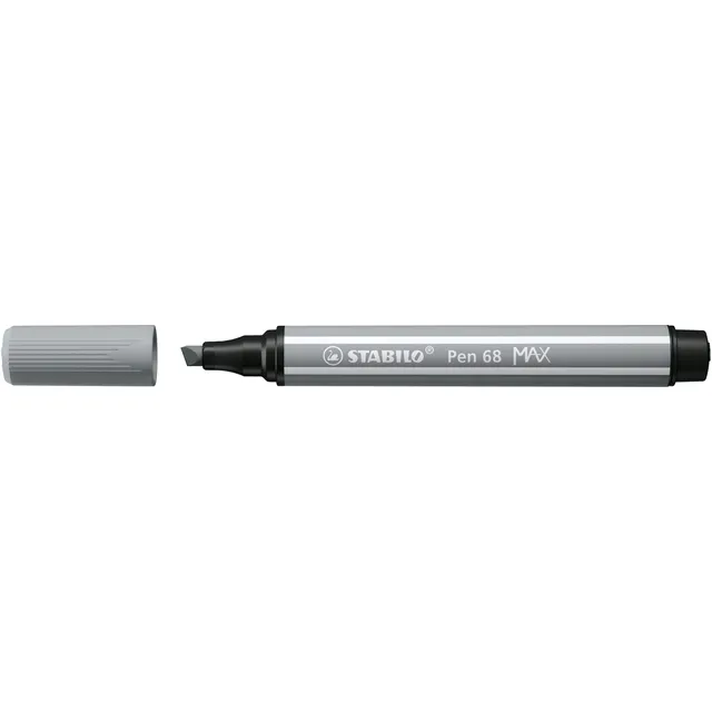 Stabilo Viltstift STABILO Pen 68/95 Max middel koudgrijs