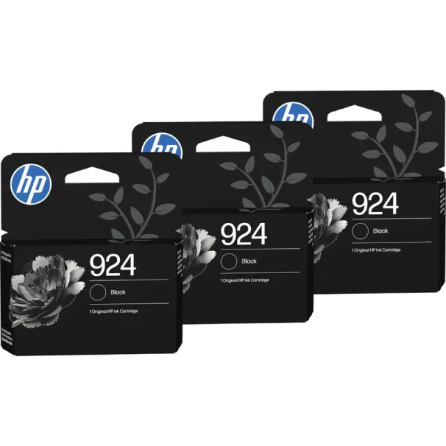 Hp 924 Cartridge Zwart Triple Pack