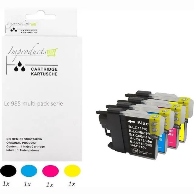 Improducts Inkt cartridge - Alternatief Brother LC985 / LC-985/ 985 Multi pack