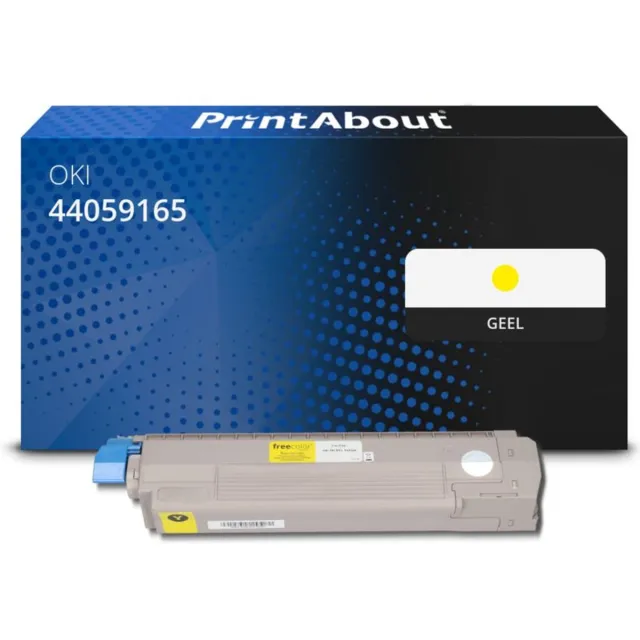 PrintAbout Huismerk OKI 44059165 Toner Geel