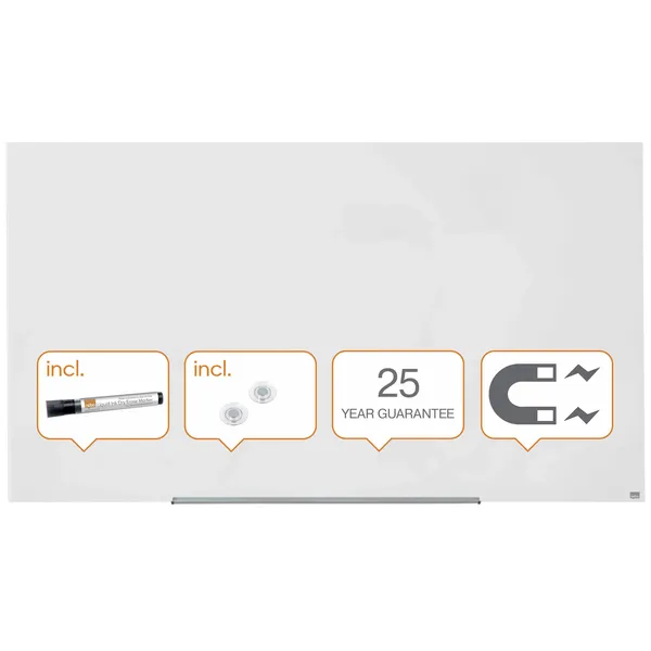 Nobo Glasbord Nobo Impression Pro 1883x1053mm briljant wit