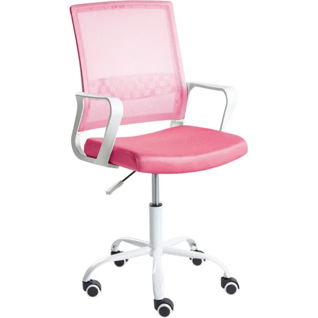 Beliani EASE - Bureaustoel - Roze - Mesh