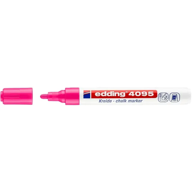 Edding Krijtstift edding 4095 rond 2-3mm neon roze