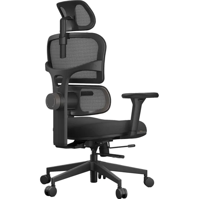 Schaffenburg ergonomische bureaustoel met ongeëvenaarde comfort en ergonomie. Kleur zwart. NEN-EN 1335 gecertificeerd