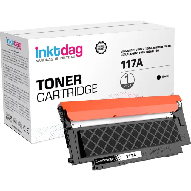 inktdag Laser toner cartridges voor HP (117A) W2071A met chip | Geschikt voor HP Color Laser 150A, 150NW, MFP 178NW, MFP 179NW HP W2071A-Cyaan