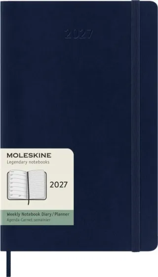 Moleskine Agenda 2027 Moleskine 12M Planner Weekly 7dagen/1pagina large sc sapphire blue