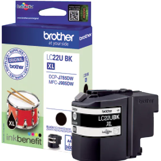 Brother Inktcartridge Brother LC-22UBK zwart Black
