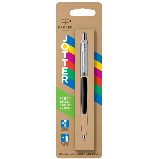 Balpen Parker Jotter Original black CT medium blister à 1 stuk