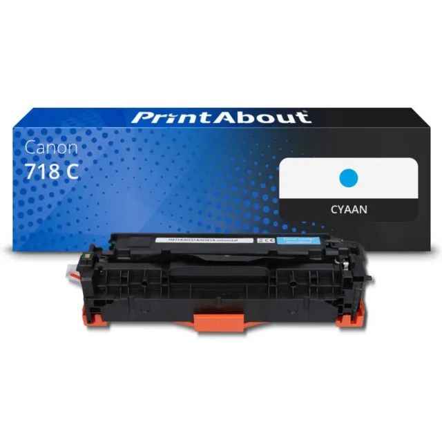 PrintAbout Alternatief voor de Canon 718 C / cyaan