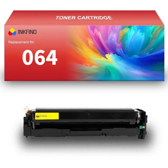 INKFIND 064 Geel tonercartridge (5000 pages) compatibel met Canon 064 064H Geel geschikt voor Canon i-SENSYS LBP722Cdw,MF832Cdw - 1-pack Geel Geel x 1