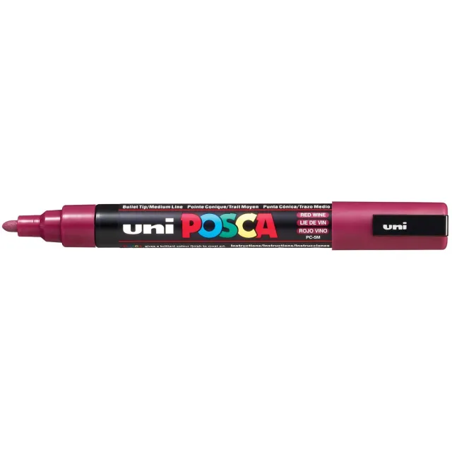 Uni POSCA paintmarker PC-5M, 1,8 - 2,5 mm, wijnrood