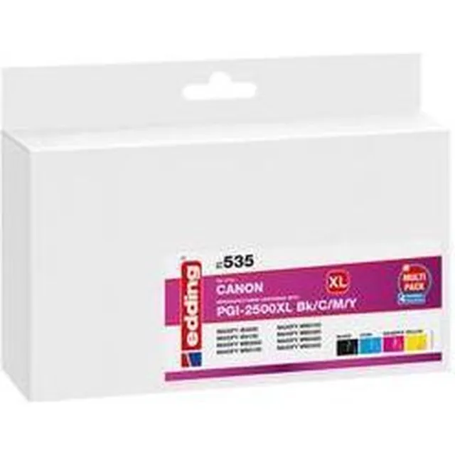Edding Inktcartridge vervangt Canon PGI-2500BK XL, PGI-2500C XL, PGI-2500M XL, PGI-2500Y XL Compatibel Combipack Zwart Zwart;Cyaan;Magenta;Geel