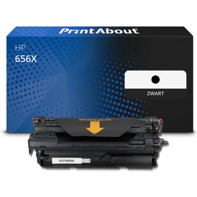 PrintAbout Huismerk HP 656X (CF460X) Toner Zwart Hoge capaciteit