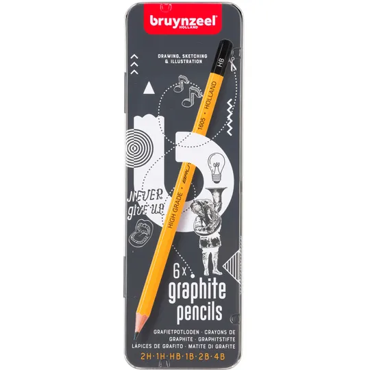 Bruynzeel Potlood Bruynzeel Burotek blik à 6 hardheden
