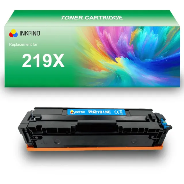 INKFIND 219X (W2191X) Cyaan tonercartridge compatibel met HP 219X (W2191X) Cyaan toner cartridge - 1-pack Cyaan Cyaan x 1