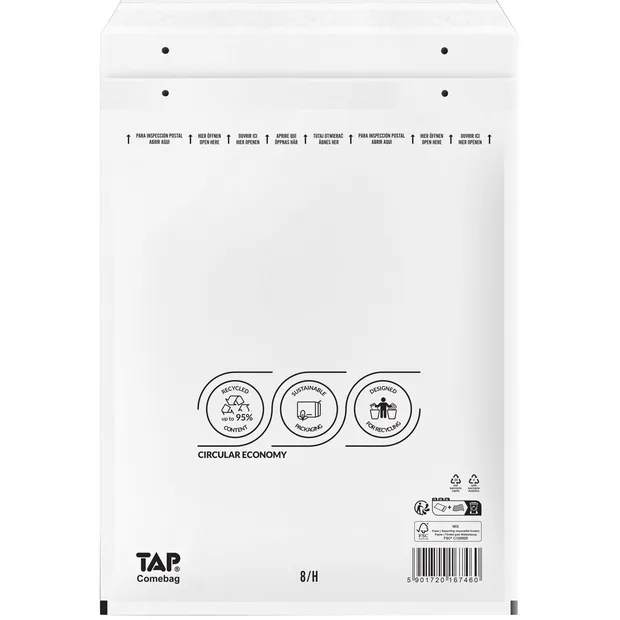 TAP Envelop TAP Comebag luchtkussen nr18 290x370mm 100 stuks