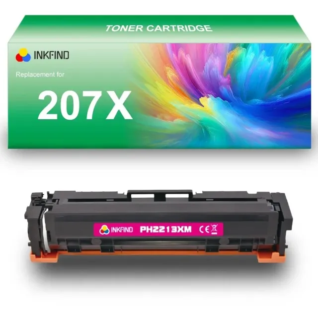 INKFIND 207X (W2213X) Magenta tonercartridge compatibel met HP 207X (W2213X) Magenta toner cartridge - 1-pack Magenta Magenta x 1