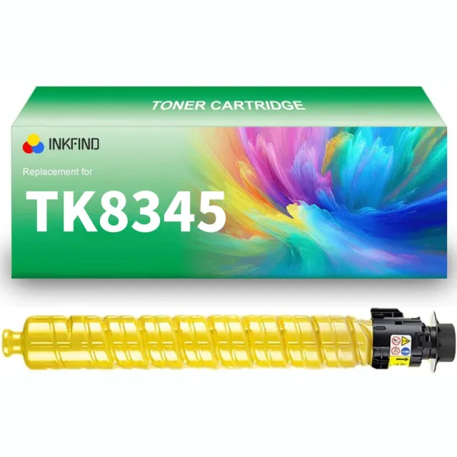 INKFIND TK-8345 Geel tonercartridge compatibel met Kyocera TK8345 TK-8345 Geel geschikt voor Kyocera TASKalfa 2552ci - 1-pack Geel Geel x 1