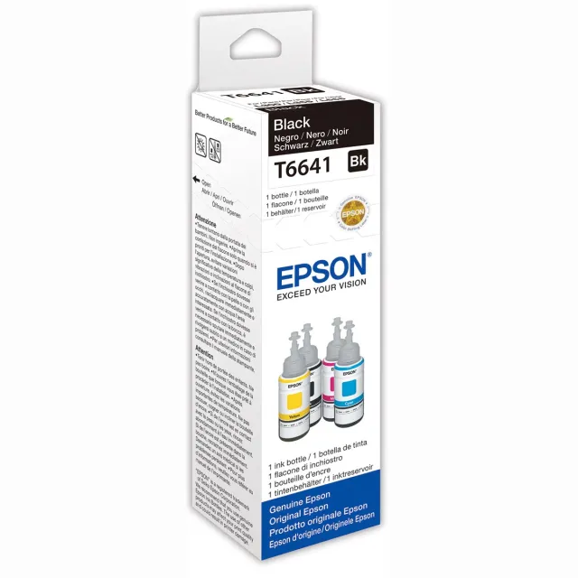 Epson inktfles T664, 4.500 pagina's, OEM C13T664140, zwart