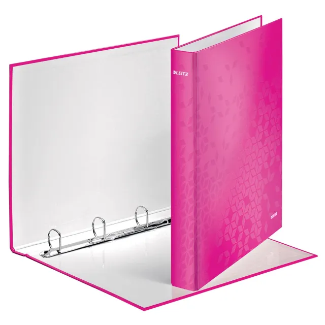 Leitz WOW ringmap 4 ringen, roze