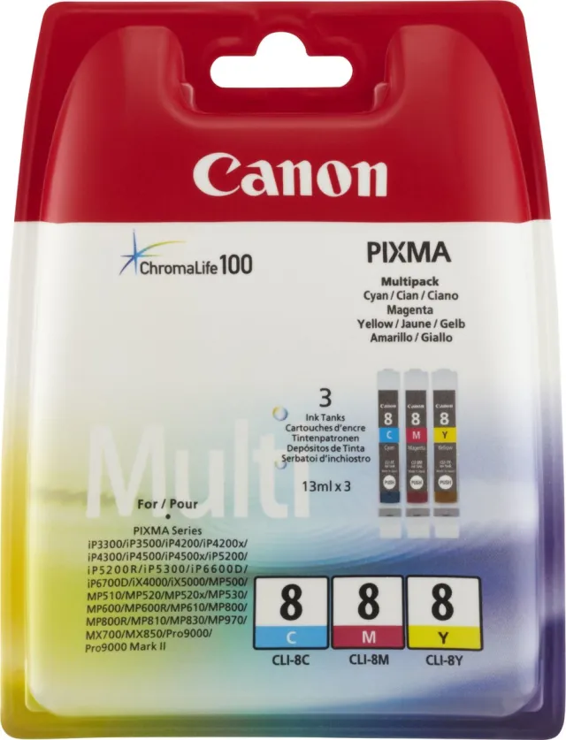 Canon CLI-8CMY - Inktcartridge / Cyaan / Magenta / Geel