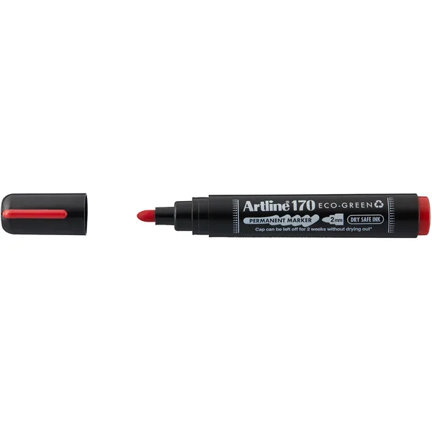 Artline Permanent marker Artline 170 Dry Safe Eco rond medium rood