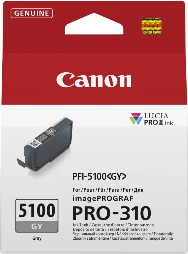 Canon PFI-5100 GY inktcartridge 1 stuk(s) Origineel Grijs