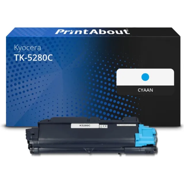 PrintAbout Huismerk Kyocera TK-5280C Toner Cyaan