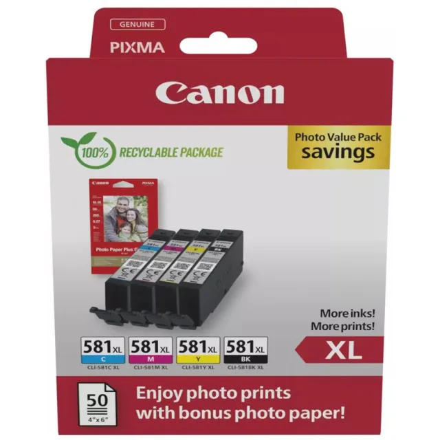 Canon CLI-581XL inktcartridges multipack zwart, foto 3