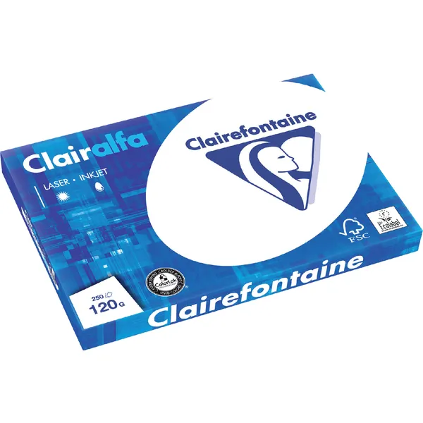 Clairefontaine Kopieerpapier Clairefontaine Clairalfa A3 120gr wit 250 vel