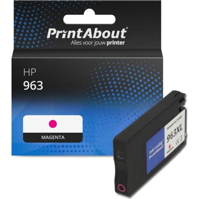 PrintAbout huismerk Inktcartridge 963 (3JA24AE) Magenta geschikt voor HP