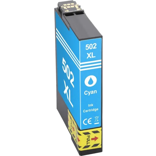 Inktkeuze 502XL Cyaan Huismerk Inkt Cartridges | Compatible met Epson 502XL Cyaan | Geschikt voor Epson Expression Home XP 5100, Home XP 5105, Home XP 5150, Home XP 5155 | Epson Workforce WF 2860 DWF, Workforce WF 2865 DWF, Workforce WF 2880 DWF