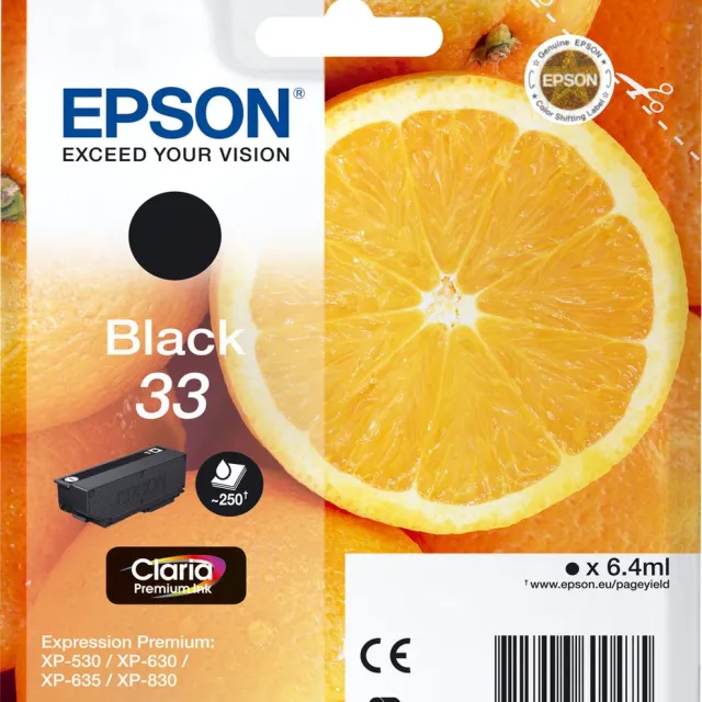 Epson Cartouche Oranges Ink Claria Premium Black