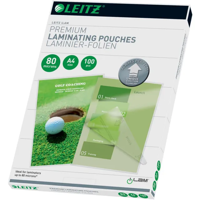 Leitz Lamineerhoes leitz ilam a4 2x80micron 100 stuks