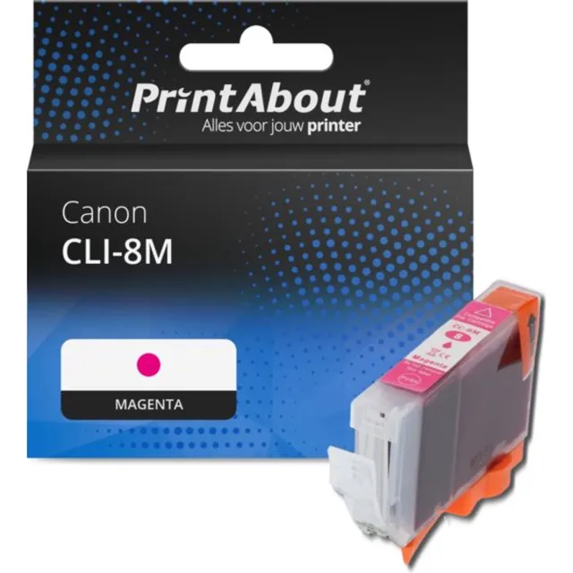 PrintAbout Huismerk Canon CLI-8M Inktcartridge Magenta