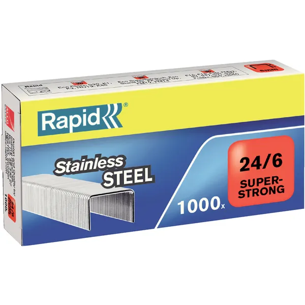 Rapid Nieten Rapid 24/6 RVS superstrong 1000 stuks