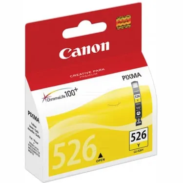 Canon inktcartridge CLI-526Y, 450 pagina's, OEM 4543B001, geel