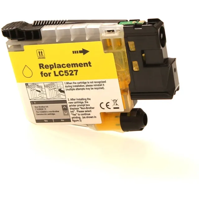 ABC huismerk inktcartridge geschikt voor Brother LC527Y geel geschikt voor MFC-J4350DW MFC-J4550DW