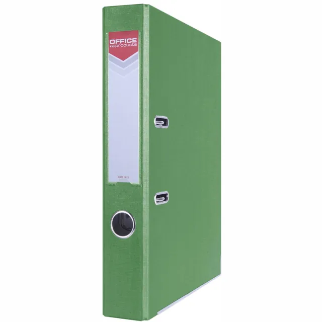Office Products ordner, voor A4, uit karton, rug van 5,5 cm, groen grijs