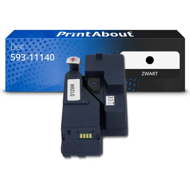 PrintAbout huismerk Toner 593-11140 (810WH) Zwart Geschikt voor Dell