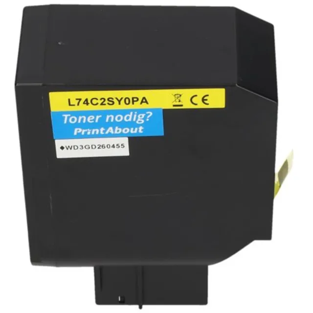 PrintAbout Huismerk Lexmark 74C2SY0 Toner Geel Hoge capaciteit