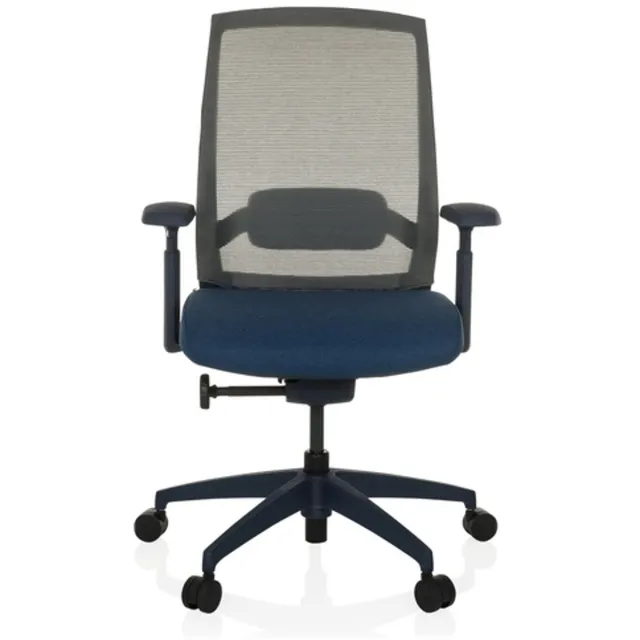 hjh office Bureaustoel / draaistoel COLORE rugleuning mesh / zitting stof blauw hjh OFFICE