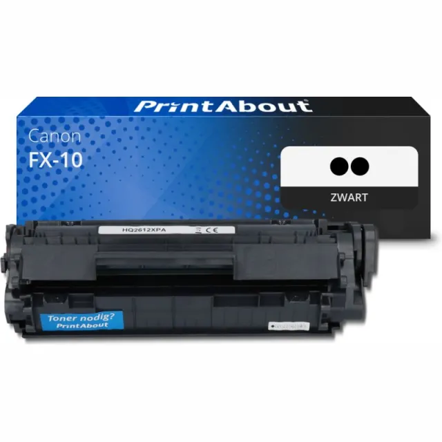 PrintAbout huismerk Toner FX-10 Zwart Multipack Geschikt voor Canon