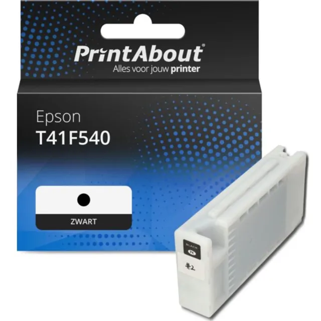 PrintAbout huismerk Inktcartridge T41F540 Zwart Hoge capaciteit geschikt voor Epson