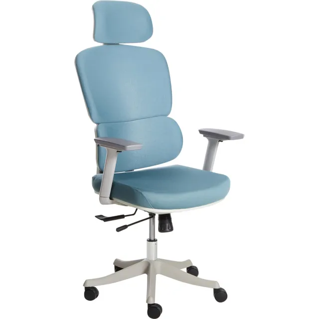 Beliani VISCOUNT - Bureaustoel - Blauw - Polyester