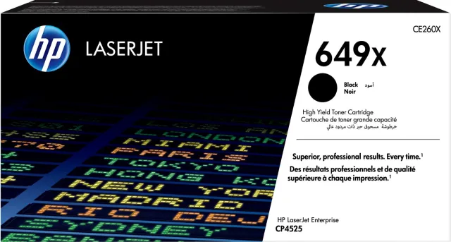 HP 649X originele toner cartridge (CE260X) zwart
